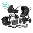 Poussette TRIO XMOOV Noir KINDERKRAFT - 8