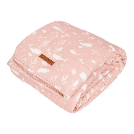 Couverture de lit bébé Pure & Soft Océan Pink LITTLE DUTCH
