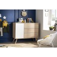 Chambre TRIO Lit 120x60 + Commode Bois + Armoire SEVENTIES SAUTHON - 3