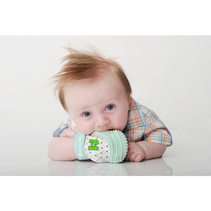 Mitaine de dentition pour bébé 3-12 mois Vert Doux MALARKEY KIDS, Vente en  ligne de Jouet d'éveil