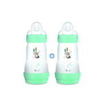 2 Biberons Anti-Colique 260 Ml Débit 2 Nature Aqua