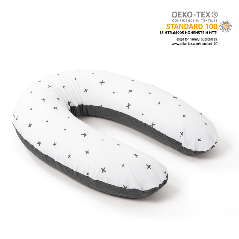 Coussin De Maternite Doomoo Grey Stars Coussins D Allaitement Et Accessoires Bebe9