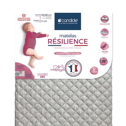 Matelas Resilience 70x140x11 cm CANDIDE