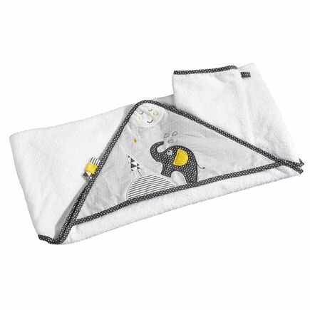 Cape de bain + gant SAUTHON Baby déco