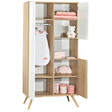 Chambre TRIO Lit 140x70 Commode Bois Armoire SEVENTIES PL OFF SAUTHON - 7