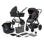 Poussette combinée trio 3en1 avec siège auto Polly set Cangaroo rose