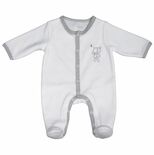 Pyjama velours blanc/ours 3 mois Céleste