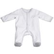 Pyjama velours Blanc / Lune naissance Céleste SAUTHON Baby déco - 2