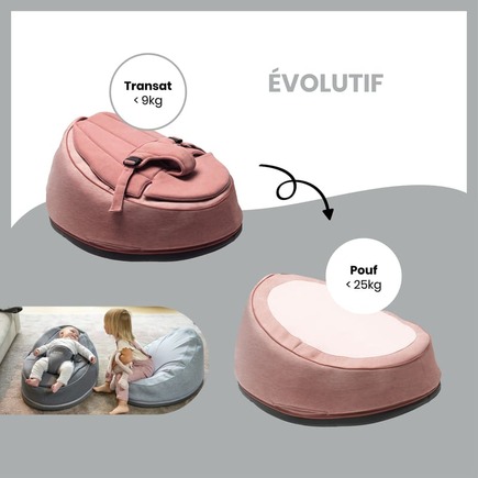 Babymoov Transat et balancelle Bebe - Pouf evolutif doomoo nid