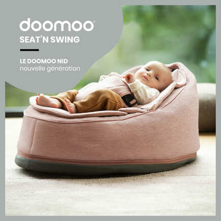 doomoo Seat'n Swing transat et balancelle 2 en 1  - Pink BABYMOOV - 10