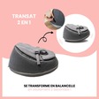 doomoo Seat'n Swing transat et balancelle 2 en 1 - Anthracite BABYMOOV - 2