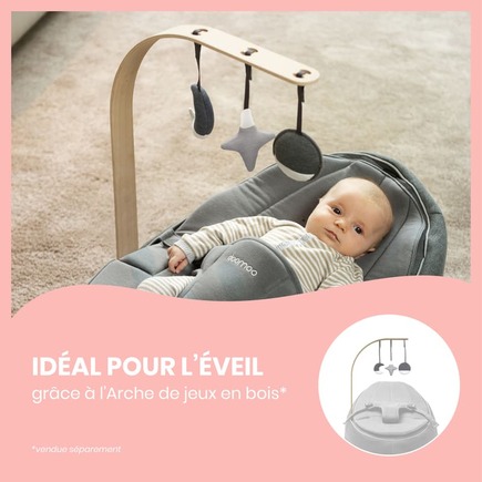 doomoo Seat'n Swing transat et balancelle 2 en 1 - Anthracite BABYMOOV - 8