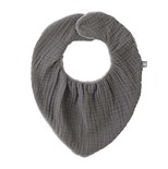 Bavoir bandana bambou / gaze Gris