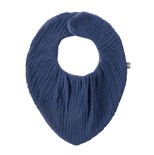 Bavoir bandana bambou / gaze Indigo