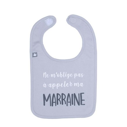 Bavoir Marraine Gris clair BB&CO - 2