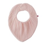 Bavoir bandana bambou / gaze Rose Blush