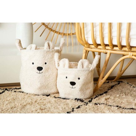 Panier Teddy 30x30x30 Ecru CHILDHOME - 3