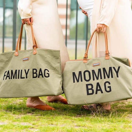 Mommy Bag Sac à langer Canvas Kaki CHILDHOME, Vente en ligne de