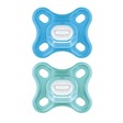 Lot de 2 sucettes Comfort Bleu 0+ mois silicone MAM