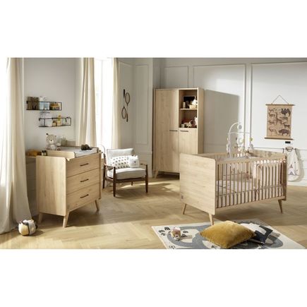 Chambre Trio Lit 70x140 Commode Armoire Arty SAUTHON - 2