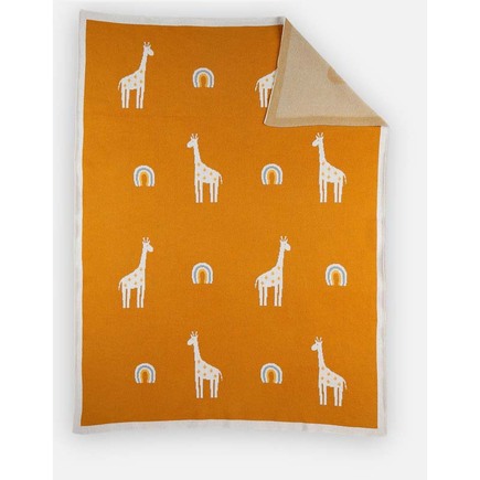Couverture girafe 75x100 cm tricot bio Tiga Stegi & Ops NOUKIE 'S