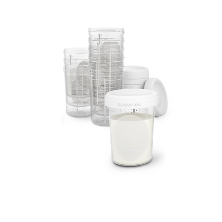 10 Pots 200 ml de conservation SUAVINEX, Vente en ligne de Accessoires  repas bébé