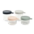 Coffret 4 portions verre Nude/Grey BEABA