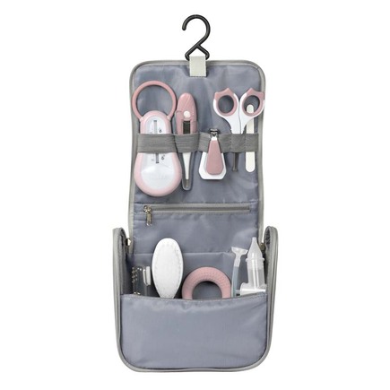 Trousse de toilette nomade 9 accessoires Old Pink BEABA, Vente en
