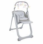 Chaise haute Polly Magic Relax 4 roues Moonstone