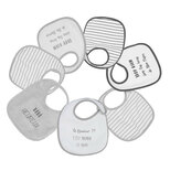 Lot de 7 bavoirs de naissance BBH