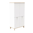 Chambre TRIO lit 70x140 cm + commode + armoire AUBIN Blanc BEBE9 CREATION - 5