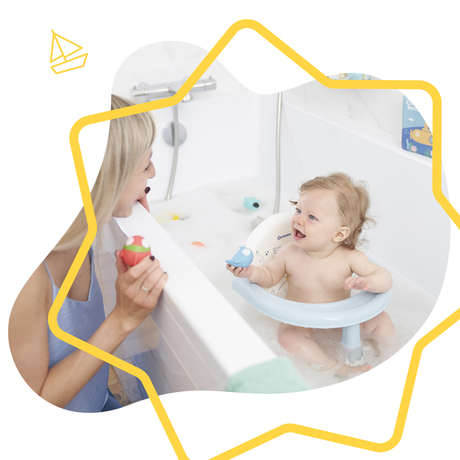 Fauteuil De Bain Pliable Bleu Vente En Ligne De Anneau Et Transat De Bain Bebe9