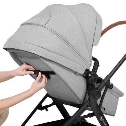 Poussette convertible 3en1 BTOUR Grise claire KINDERKRAFT - 18