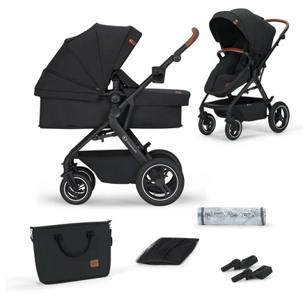 Poussette convertible 3en1 BTOUR Noire KINDERKRAFT - 12