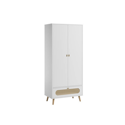 Armoire 2 portes CANNE Blanc VOX