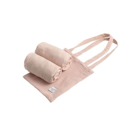 Lot de 2 Draps-Housse rectangles QUARTZ pour berceau 50x90 SAUTHON ORIGINAL  - 3