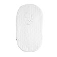 Couvre-lit ovale original Blanc CRISTAL pour berceau 50x90 SAUTHON ORIGINAL 