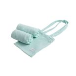 Lot de 2 Draps-Housse ovales AQUA pour berceau 50x90