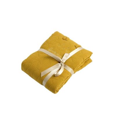 Couvre-lit rectangle Original jaune TOPAZE pour berceau  SAUTHON ORIGINAL  - 4