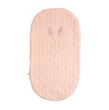Couvre lit ovale Original Rose QUARTZ pour berceau 50x90
