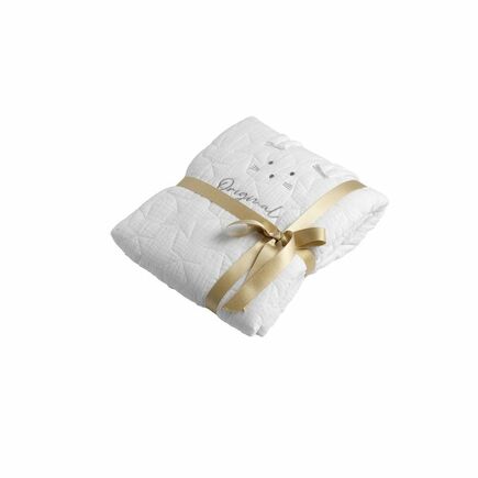 Couvre-lit rectangle Original Blanc CRISTAL pour berceau 50x90 SAUTHON ORIGINAL  - 4