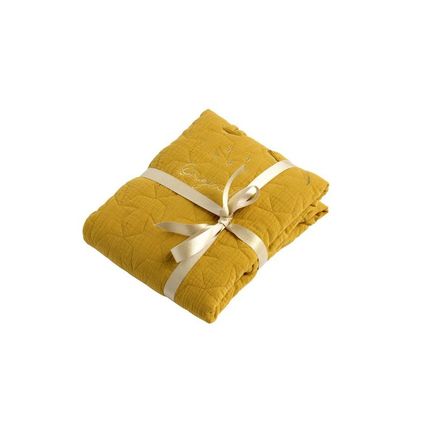 Couvre-lit ovale Original jaune TOPAZE pour berceau  SAUTHON ORIGINAL  - 3