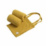 Lot de 2 Draps-Housse ovales topaze pour lit 140x70 cm