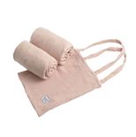 Lot de 2 Draps-Housse ovales QUARTZ pour lit 140x70