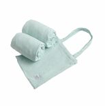Lot de 2 Draps-Housse ovales 70x140 AQUA