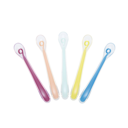 Set de 5 cuillères 1er âge en silicone BABYMOOV, Vente en ligne de