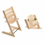 Chaise haute TRIPP TRAPP + BabySet Naturel OFFERT