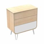 Commode pieds fil face blanche BAMBIN