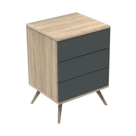 Lit combiné évolutif 120x60 Gris Volcan Boréale  SAUTHON ORIGINAL  - 5