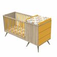 Lit combiné évolutif 120x60 Boréale Jaune Mimosa  SAUTHON ORIGINAL 